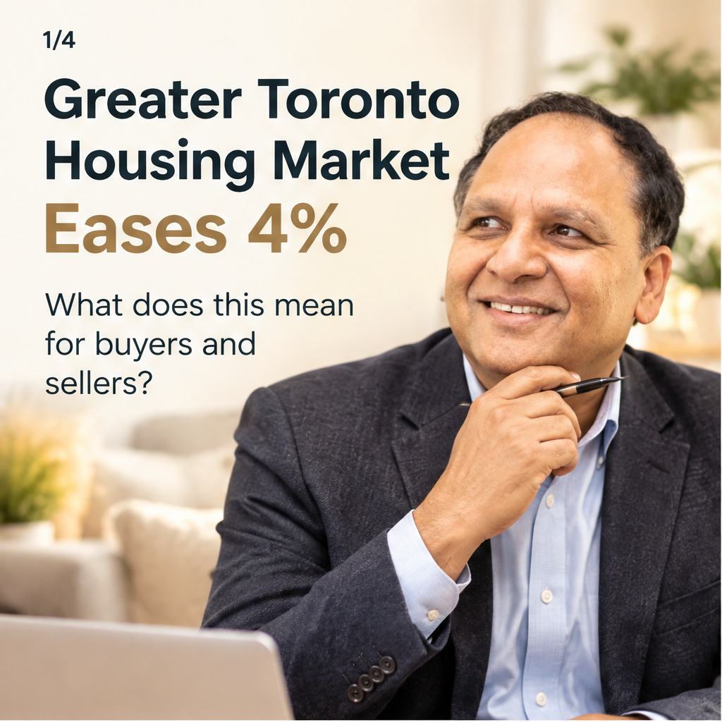 Greater Toronto Market Update: Prices Ease 4%