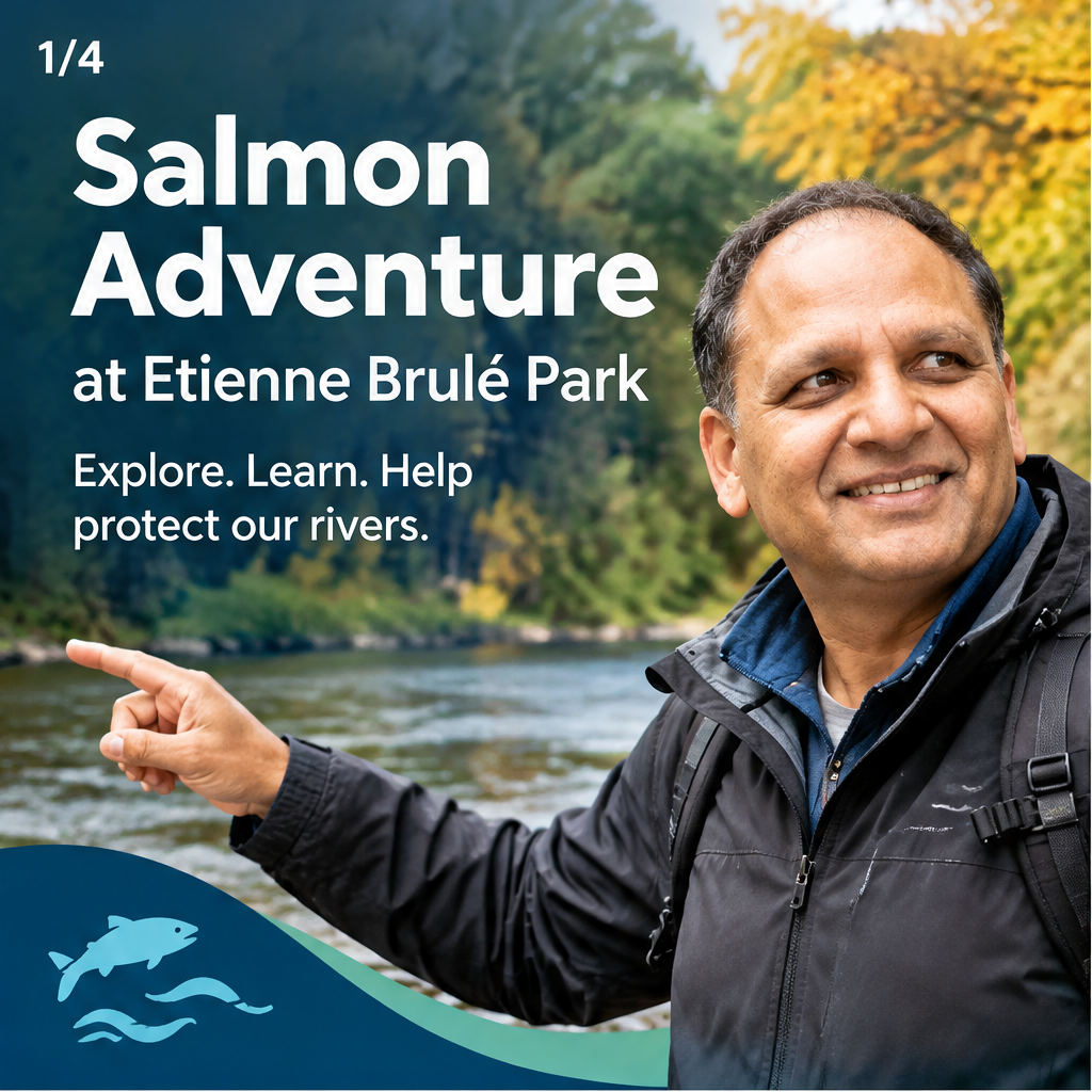 Salmon Adventure at Etienne Brulé Park